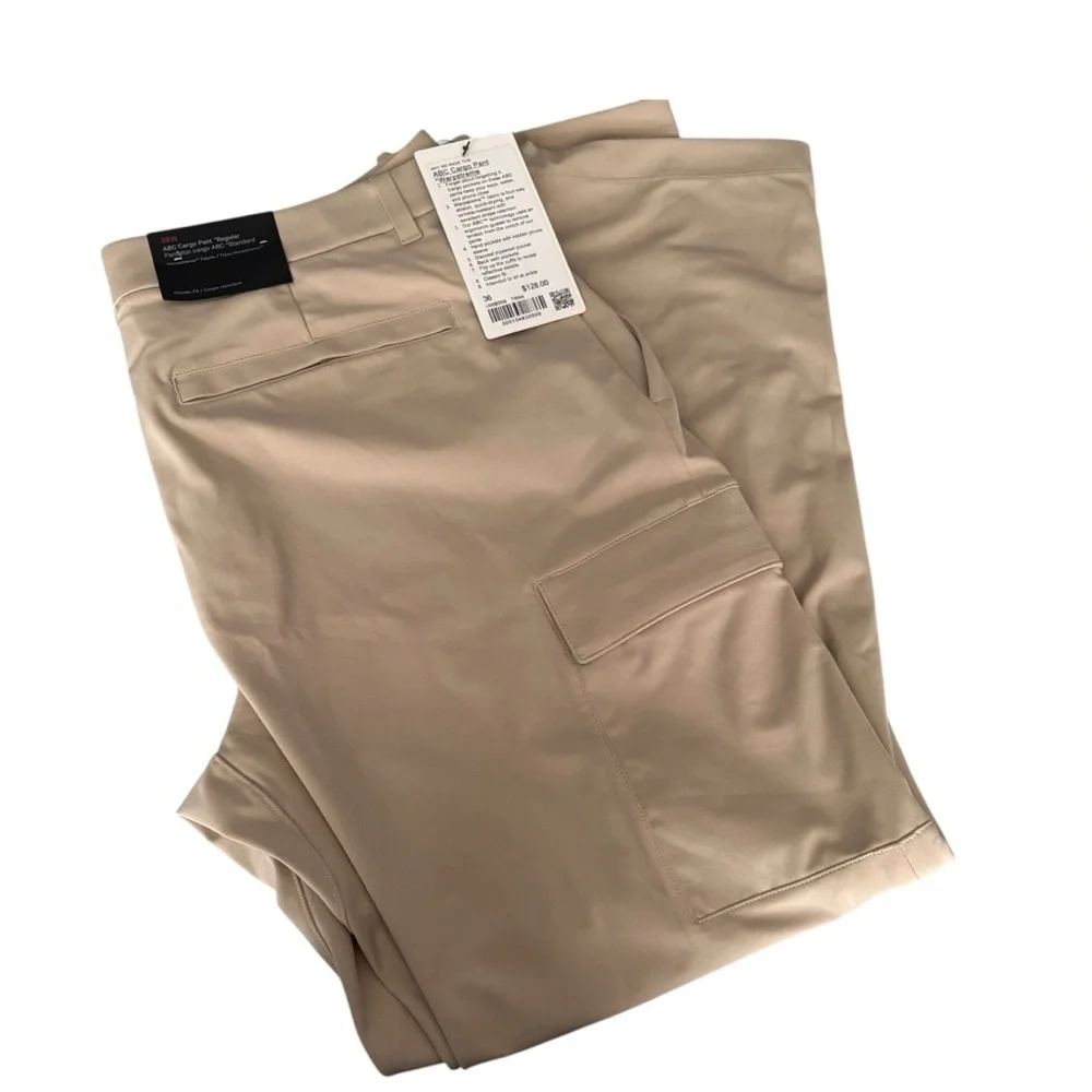 LULULEMON Men’s NWT ABC Cargo Pant Warpstreme in Trench Size 36 x 30 - Picture 8 of 10